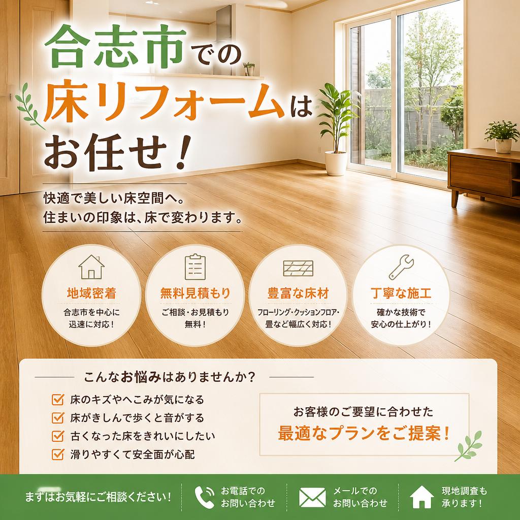 合志市での床リフォームはお任せ！
