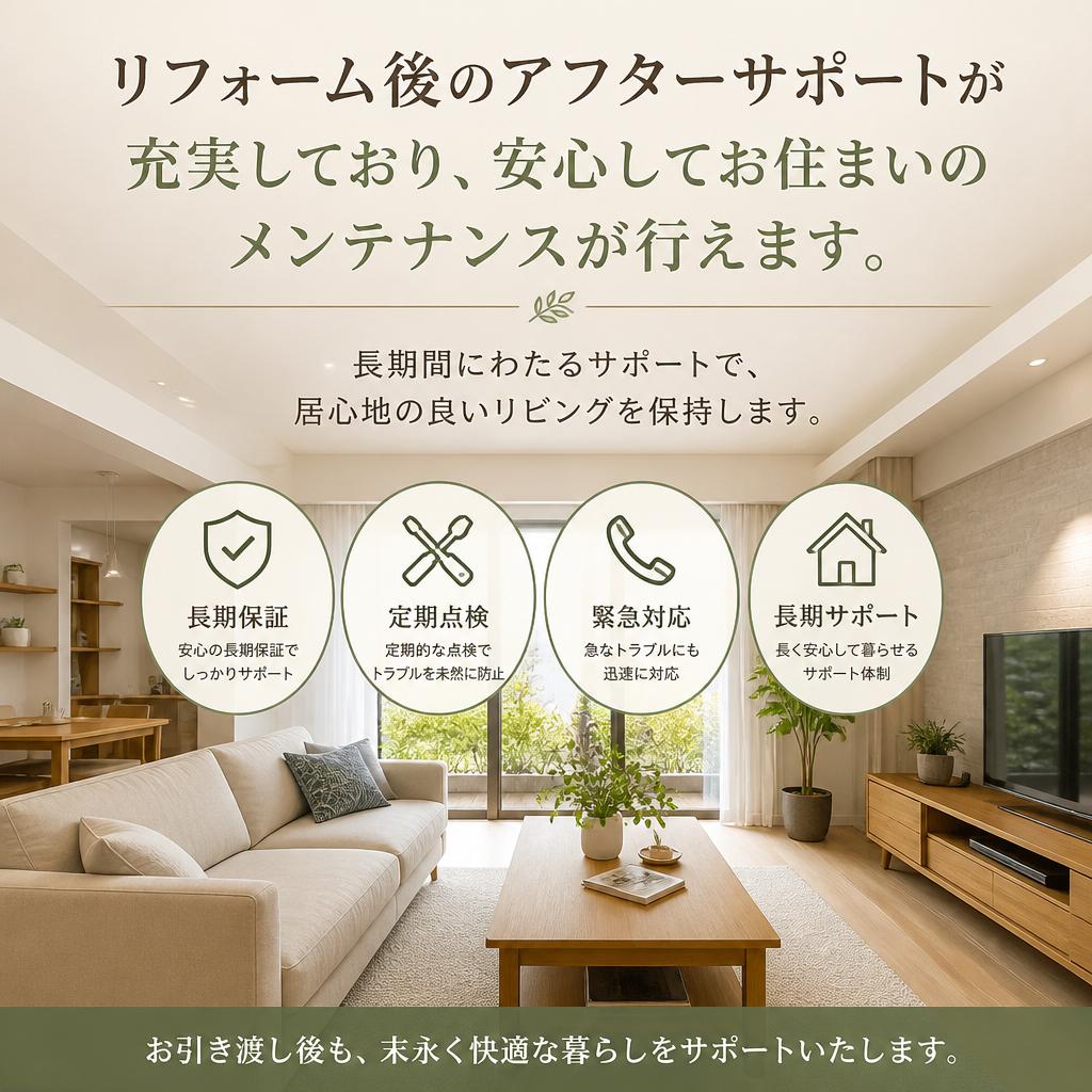 4. アフターサポートの充実