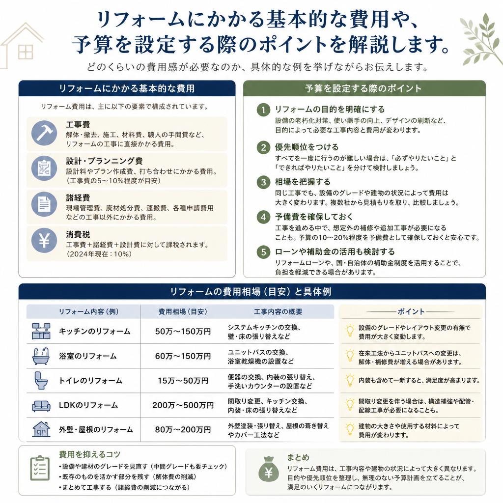 リフォーム予算の立て方