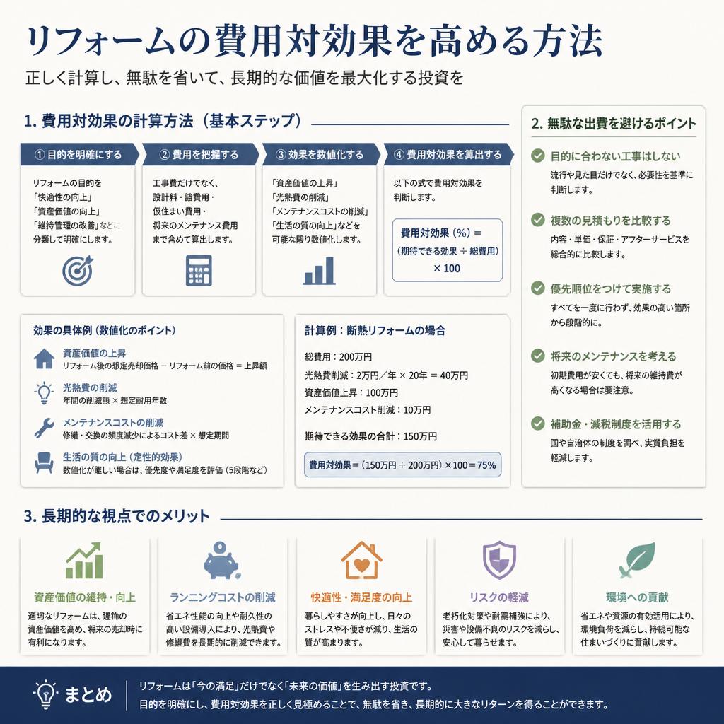 費用対効果を考える