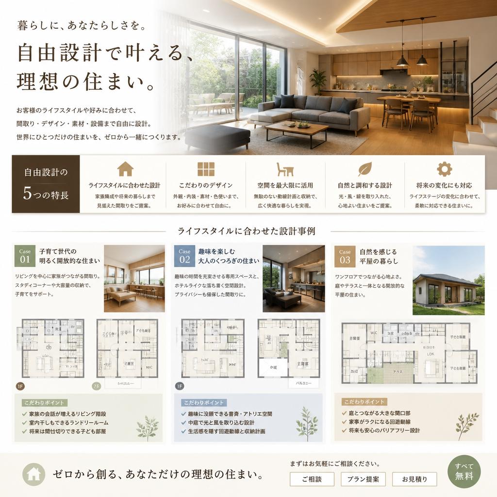 3. 自由設計プランのご提案