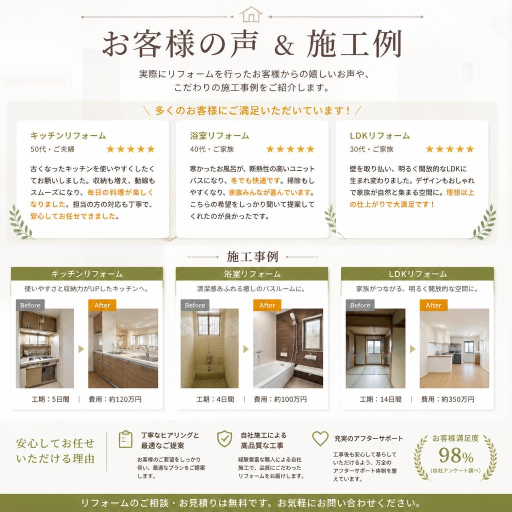 4. お客様の声と実績