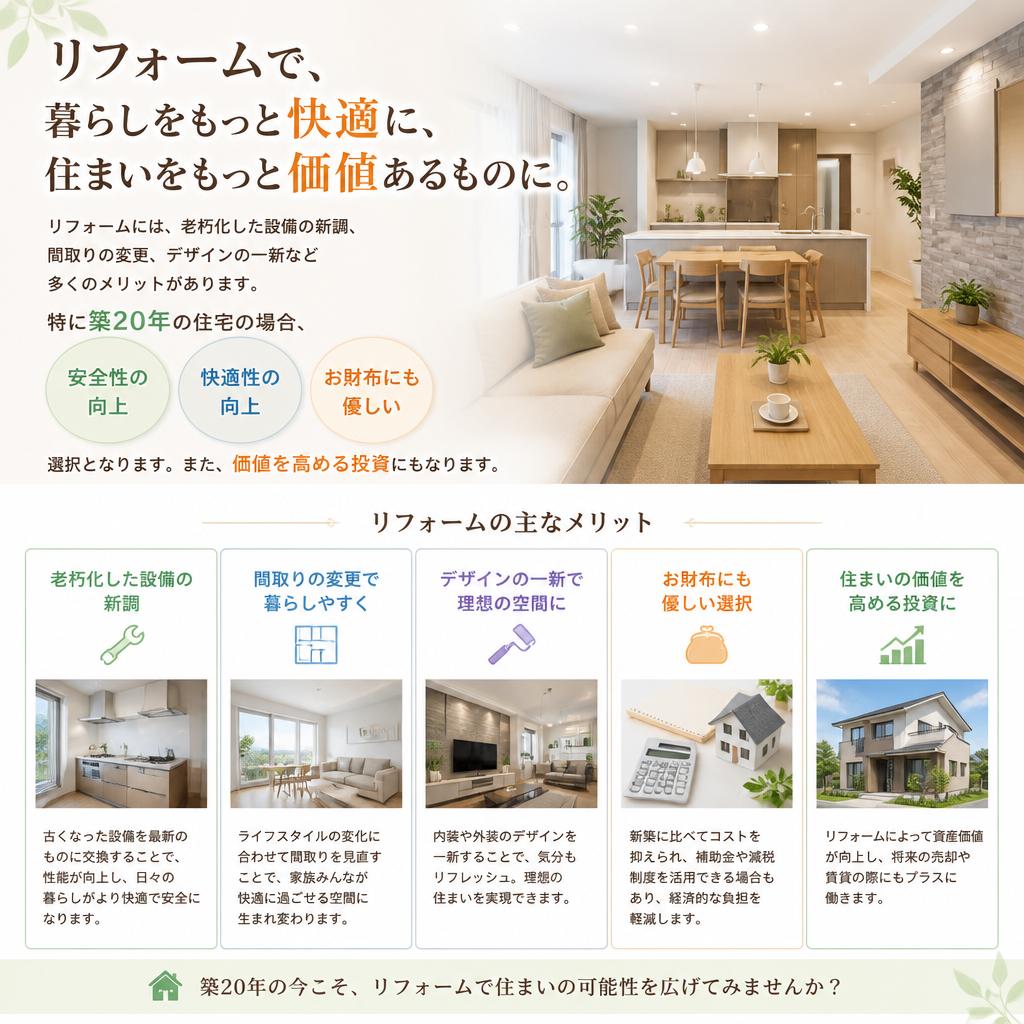 リフォームのメリット
