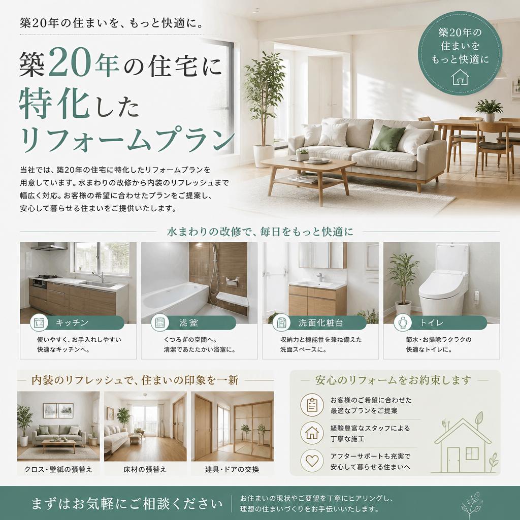 合志市で提供するリフォームプラン