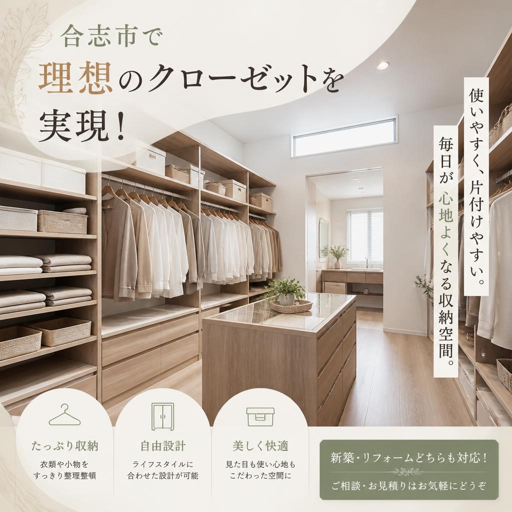 合志市で理想のクローゼットを実現！