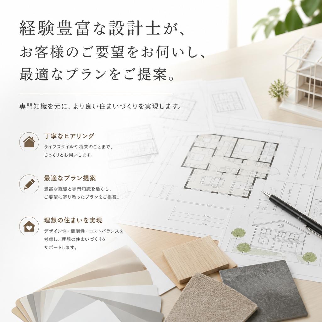 設計士による専門的なアドバイス