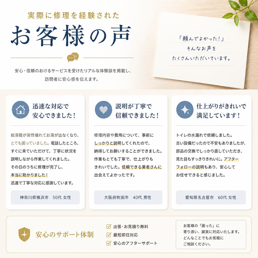お客様の声
