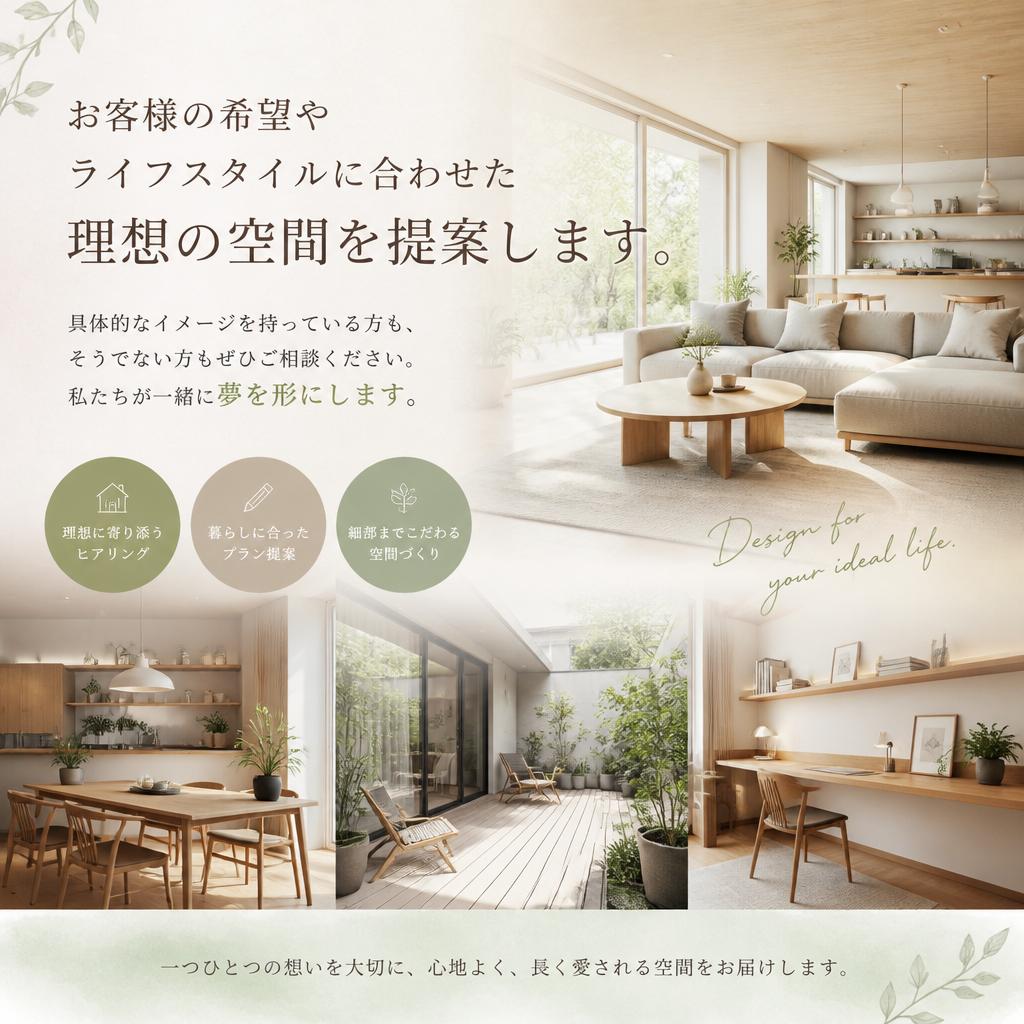 あなたの理想の空間を実現