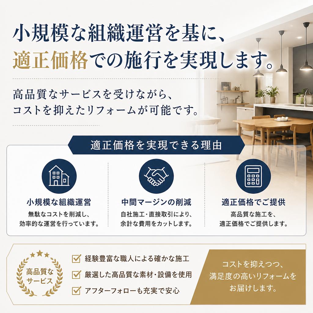 コストパフォーマンスに優れたサービス