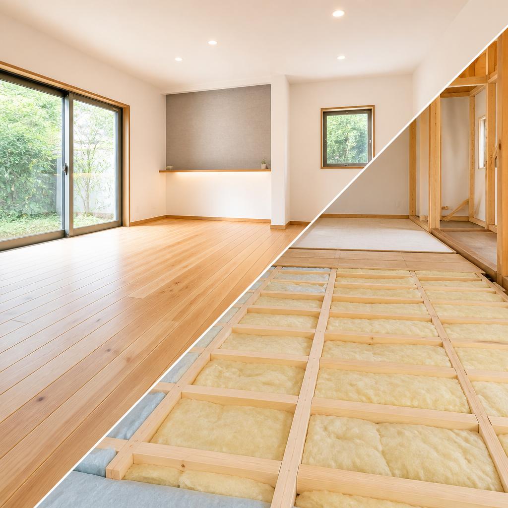快適な住まいの実現へ！床張り替えと断熱施工で理想の空間を。